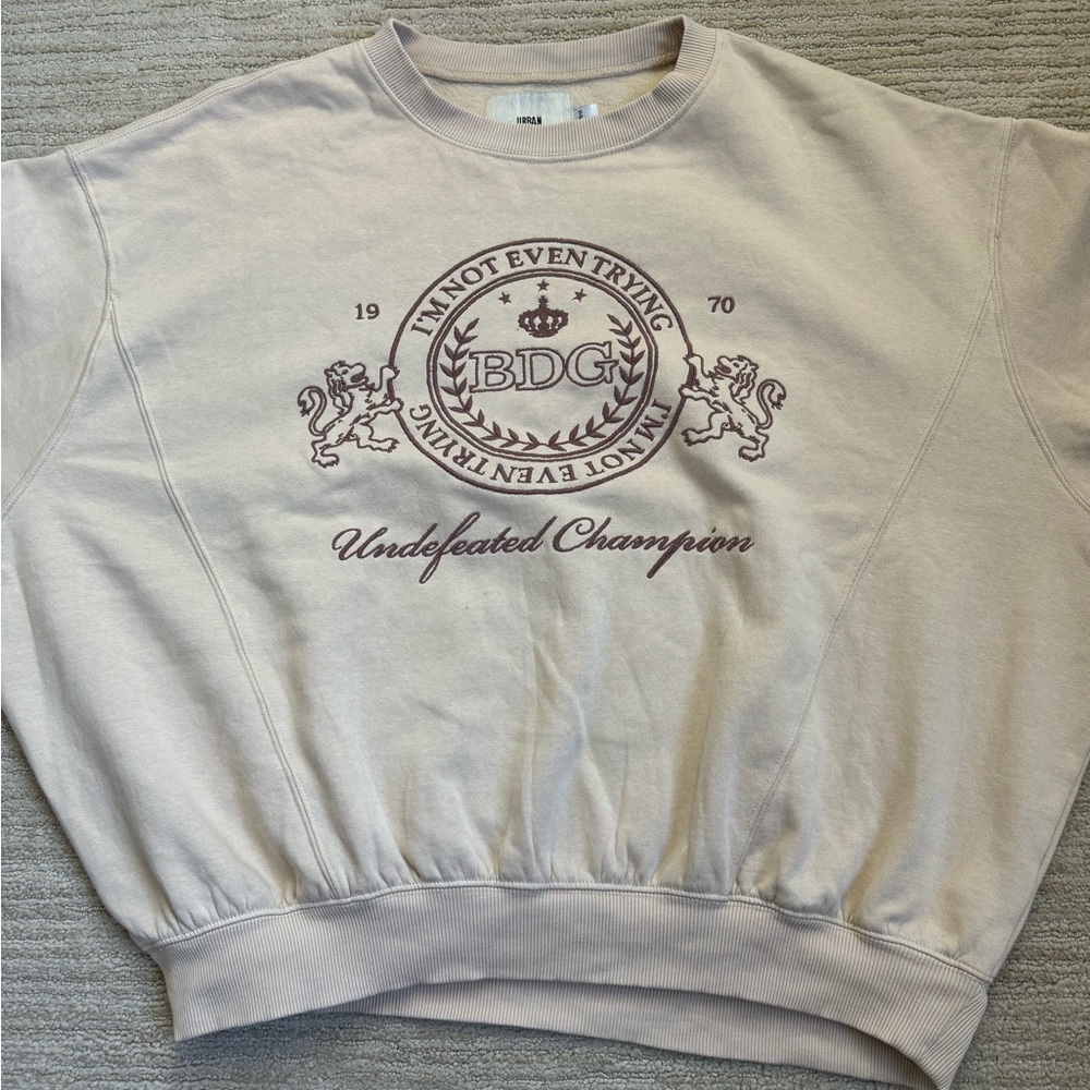 Urban Outfitters beige/tan crewneck (S)